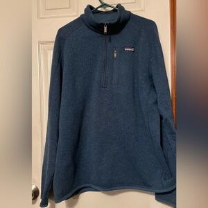 Men’s Quarter Zip Patagonia Blue Pullover XL